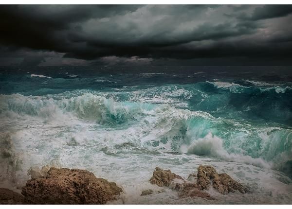 Fliis fototapeet Stormy Sea