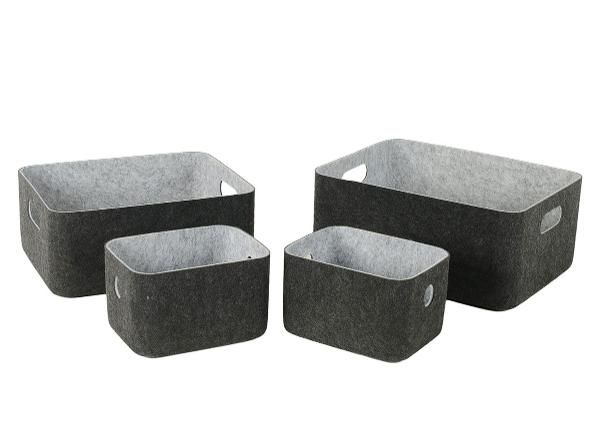 Hoiukast Lido Felt, 33x25xH14 cm, tumehall