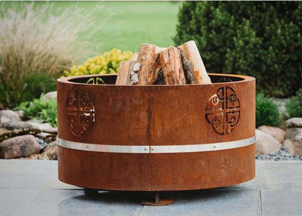 Lõkkealus Cor-Ten terasest GrillSymbol Lucas Mini