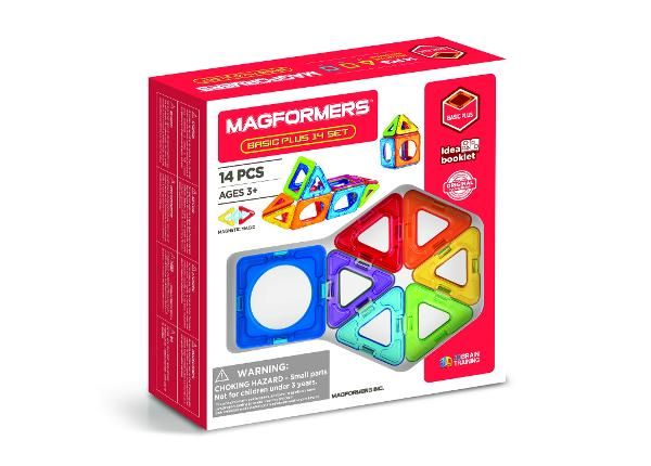 Magformers Magnetkonstruktori komplekt Basic Plus, 14 osa