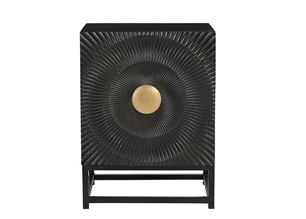 Öökapp Black Smooth 45 cm