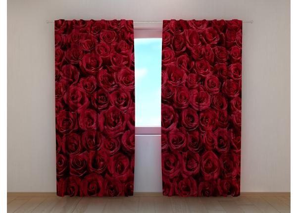 Pimendav fotokardin Lovely Red Roses 240x220 cm