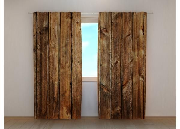 Poolpimendav fotokardin Old Wooden Planks 240x220 cm