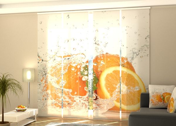 Poolpimendav paneelkardin Juicy orange, 240x240 cm