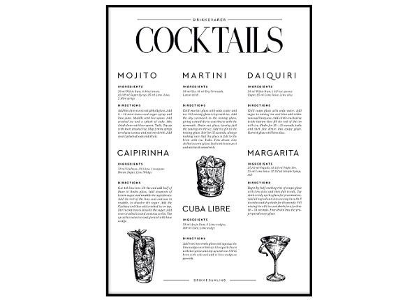 Poster Cocktails