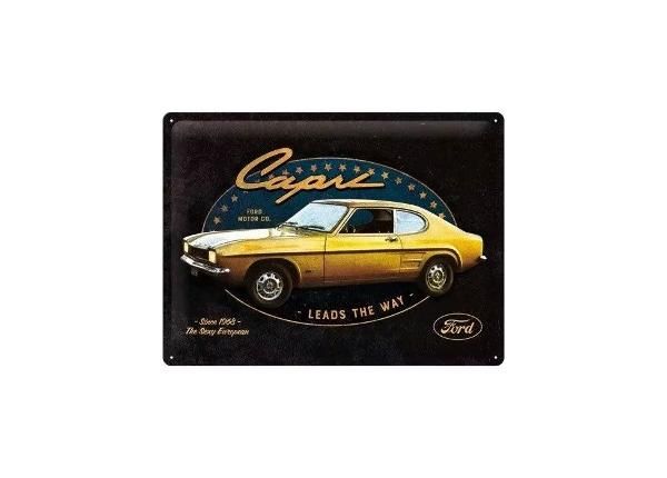 Retro metallposter Ford - Capri Leads The Way 30x40 cm