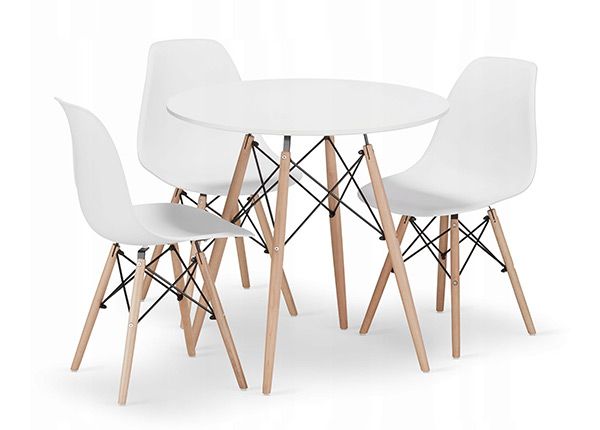 Söögilaud ja 3 tooli