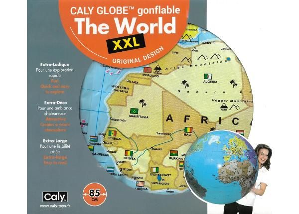 Täispuhutav maakera-pall Maailm XXL 85 cm CALY