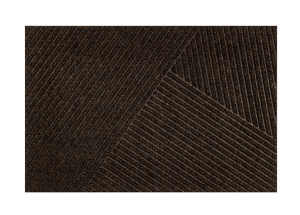 Uksematt Dune Stripes dark brown 60x90 cm