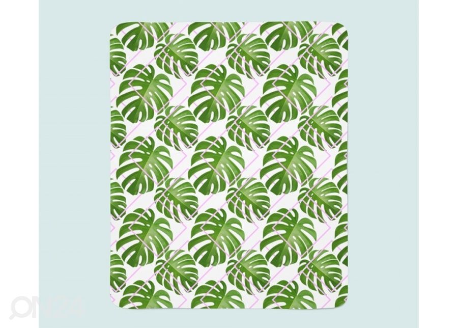Pleed Tropical Palm Leaves 130x150 cm suurendatud