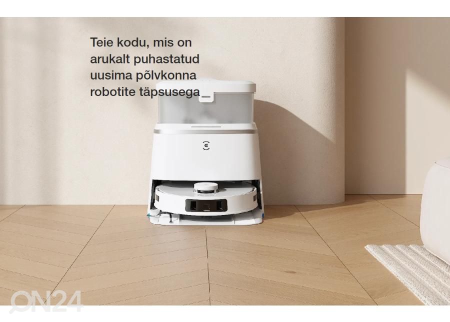 Robottolmuimeja Ecovacs Deebot T30 PRO OMNI, märg- ja kuivpuhastus, valge suurendatud